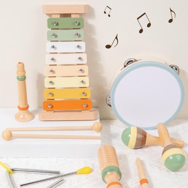 Wood Music Instruments Preschool Educational Toy Music Enlightenment for Early Learning and Rhythm Skills
