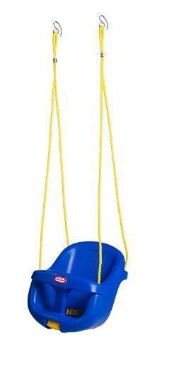 Little Tikes High Back Toddler Swing Adjustable Seatbelt Blue