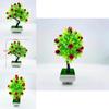 Cherries Artificial Fruit Plant With Plastic Material For Home Decor And Indoor Landscaping