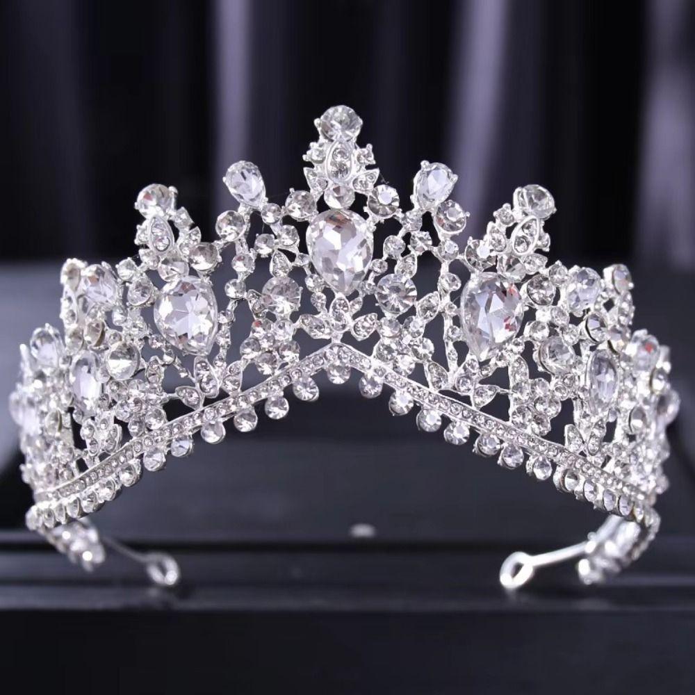 Vintage Style Rhinestone Bridal Crown Shiny Bridal Tiara Wedding Tiaras  Bridal Wedding
