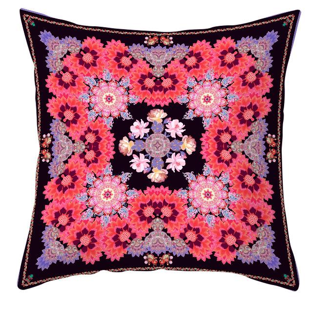 Mandala Ethnic Style Printed Peach Skin Velvet Pillowcase, Bohemian Home Pillow and Cushion Cover