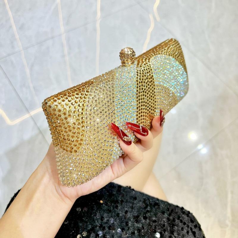 Dinner Party Small Square Bag, Hand-held Bag, Banquet Single Shoulder Crossbody Bag