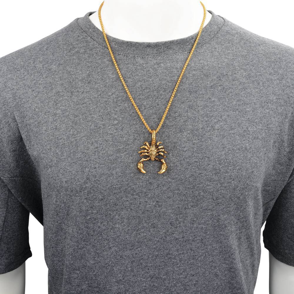 1pc/bag Alloy Scorpion Shaped Retro Fashion Popular Ladies Can Wear Long Necklaces