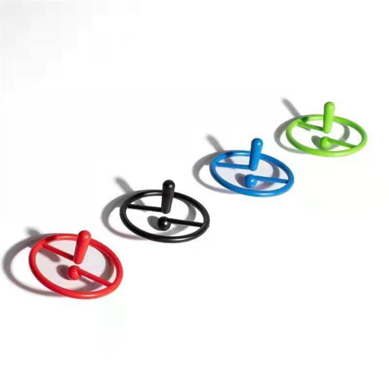 2Pcs Suspended Spinning Gyroscope Creative Stress Relief Toy For Children's Puzzle Tabletop Fingertip Toys Suitable For Children
