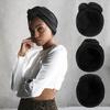 Batic încrucișat pentru femei Bandana cu fundă de culoare solidă Turban moale și respirabil Pălărie în stil retro Bandană pentru păr scurt Păr lung Accesorii de modă pentru femei