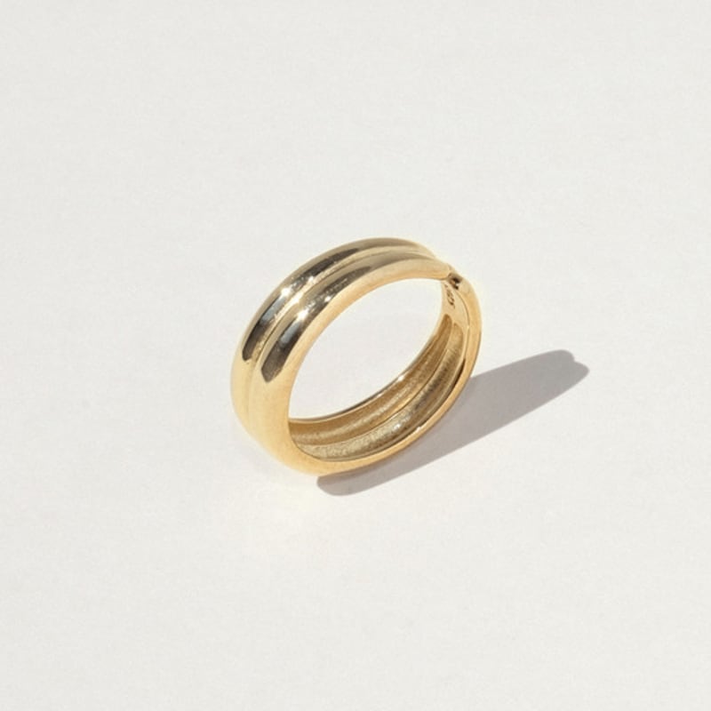 Another Layer Double Loop Ring (silver925)(2color)