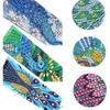R-M035-052 Spot  Crystal Peacock Leather Bookmark DIY 5D Diamond Painting Bookmark