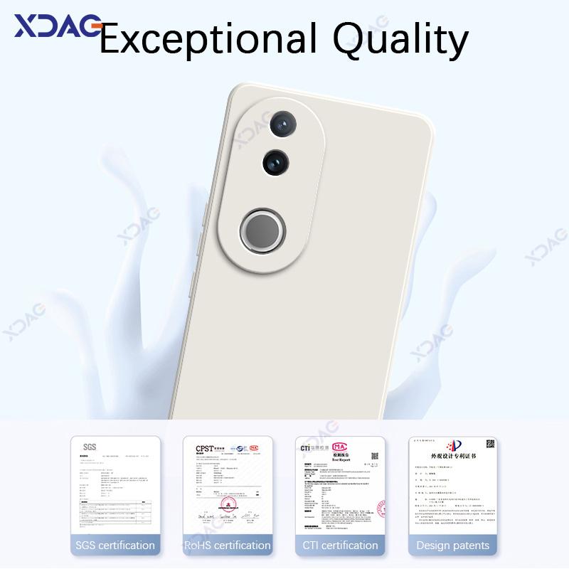 Luxury Square Liquid Silicone Case for VIVO V50 VIVOV50 5G 6.77" Global 360 Soft Phone Cover Waterproof Bag Coque Armor