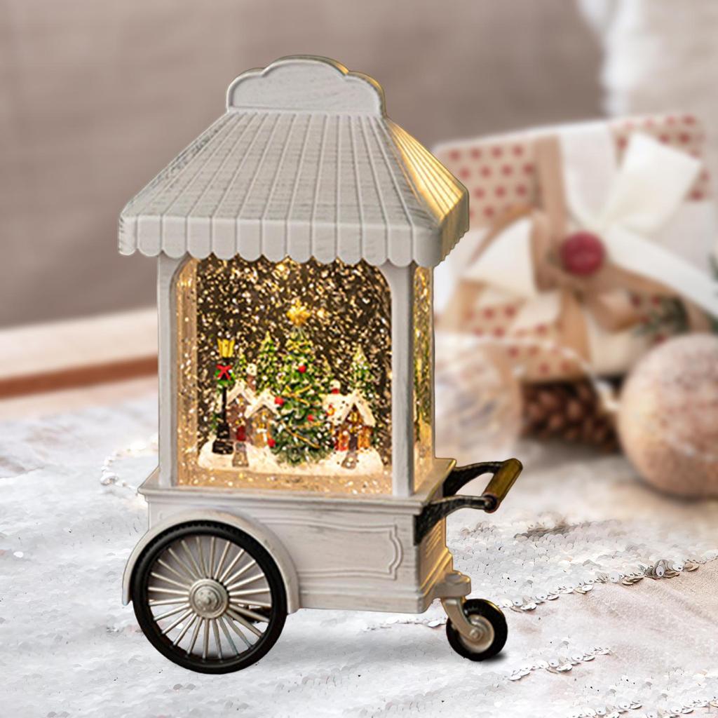 Christmas Snow Globe Decoration Musical Light Up for Holiday Home Gifts