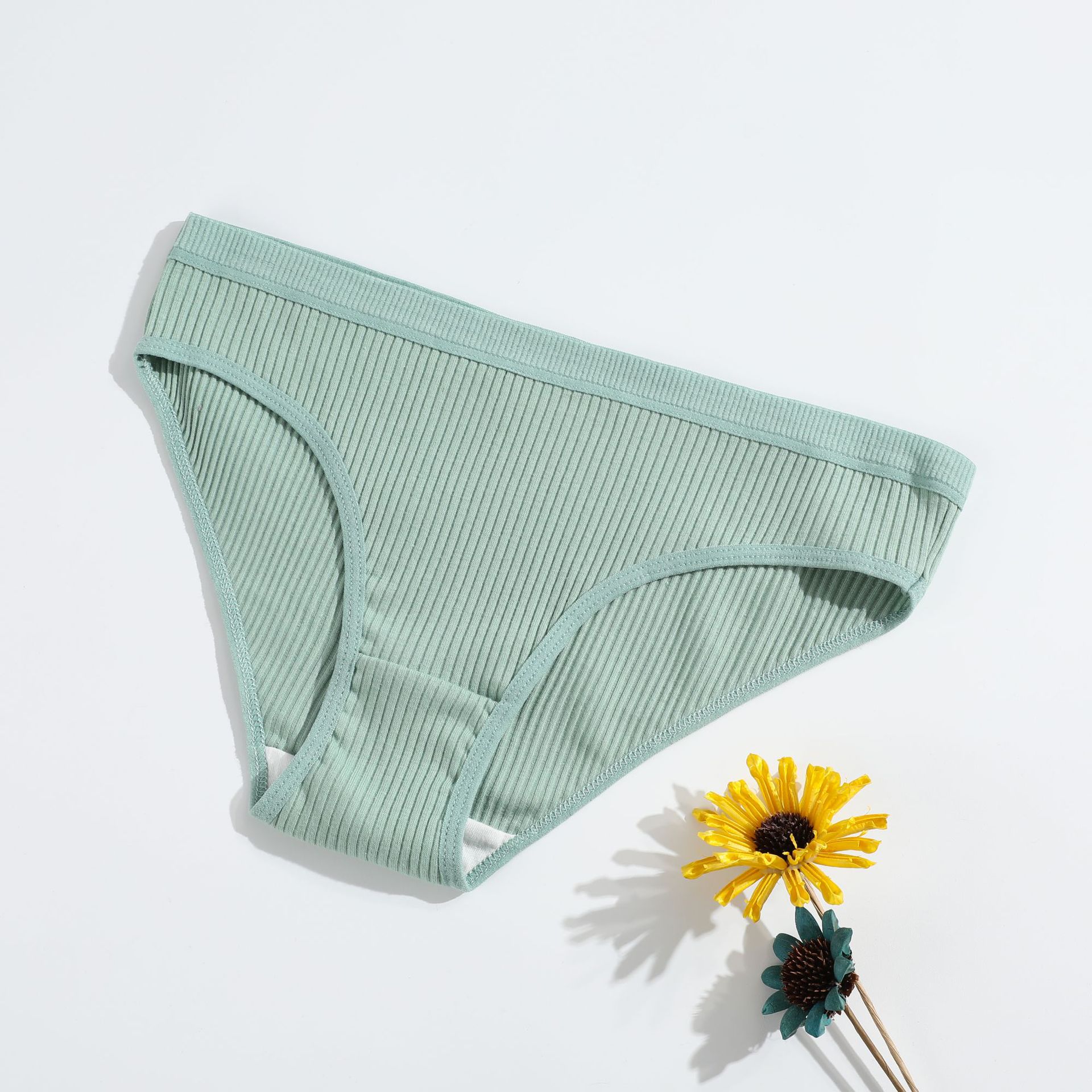 

Женские трусы из чистого хлопка с резинкой, однотонные, с низкой посадкой, удобные и дышащие, двухслойное нижнее белье для девочек, продаются поштучно S