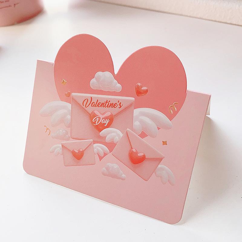 10Pcs/Set Valentines Day Love Postcard Wedding Invitation Greeting Cards Anniversary Valentines Day Gift Cards Party Supplies