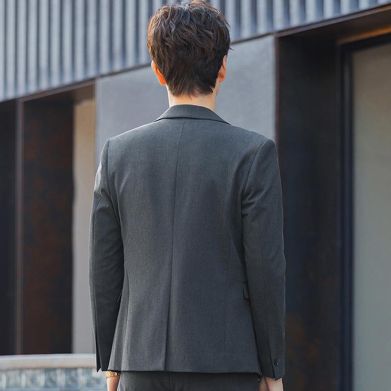 Casual Suit Korean Version Slim Fit Handsome Business Dress Spring and Autumn Trend Men's Small Suit Jacket