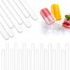 10/100pcs Acrylic Ice Cream Sticks Creamsicle Cakesicle Cake Candy Pop Sticks Reusable DIY Popsicle Crafts Kitchen Gadget Tools