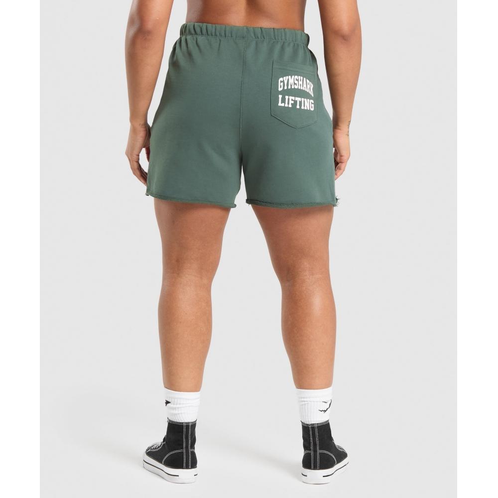 

GYMSHARK Lifting GFX Shorts Slate Teal B1B9B TBNH