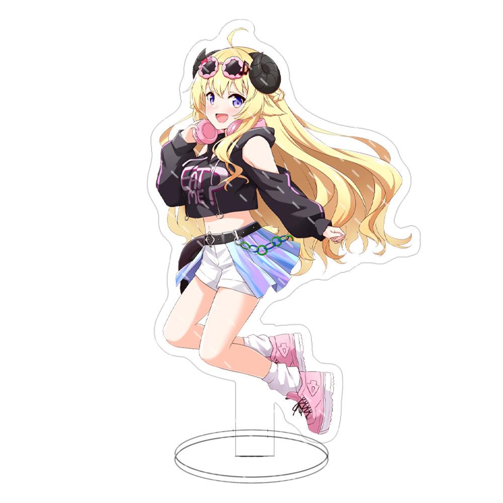 15cm Hololi Virtual Hostess New Cartoon Characters Acrylic Cosplay Stand Model Creative Office Decorations Cute Permanent Recording Fans