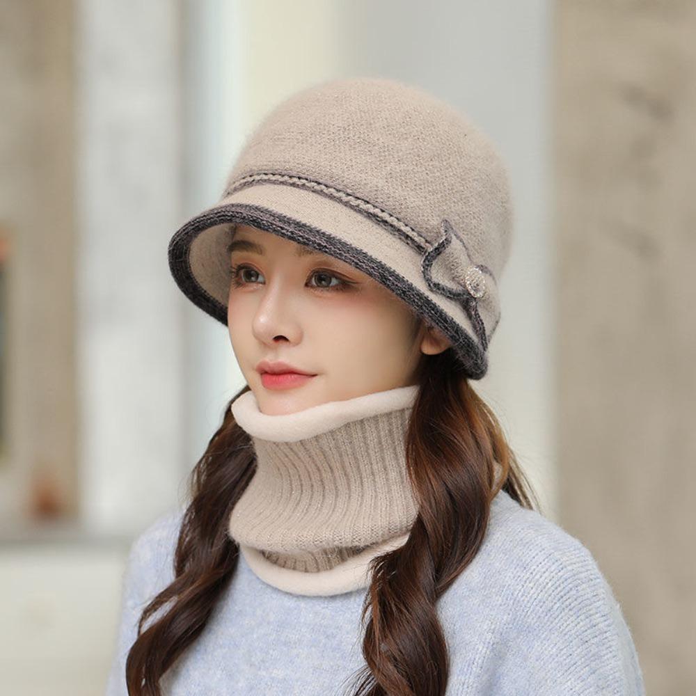

Thickened Winter Cap Keep Warm Hat Scarf Set Fashion Ear Protection Hat Women