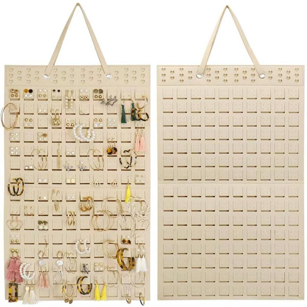 Felt Jewelry Hanging Organizer Bag – Wall-Mounted Earring, Necklace, and Ring Storage