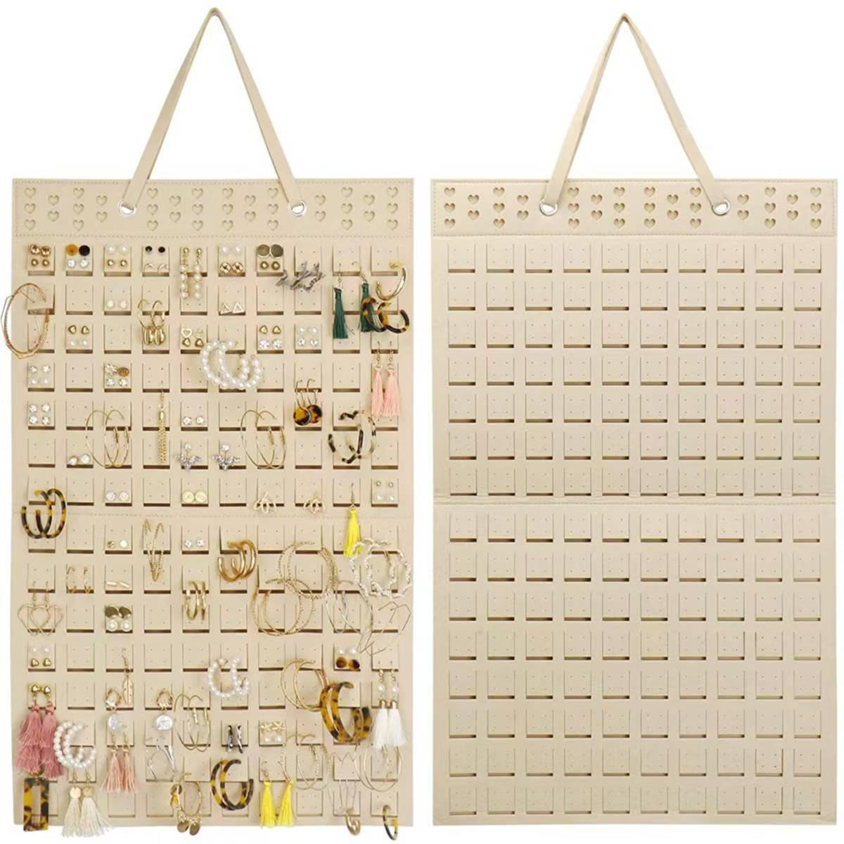 

Felt Jewelry Hanging Organizer Bag – Wall-Mounted Earring, Necklace, and Ring Storage