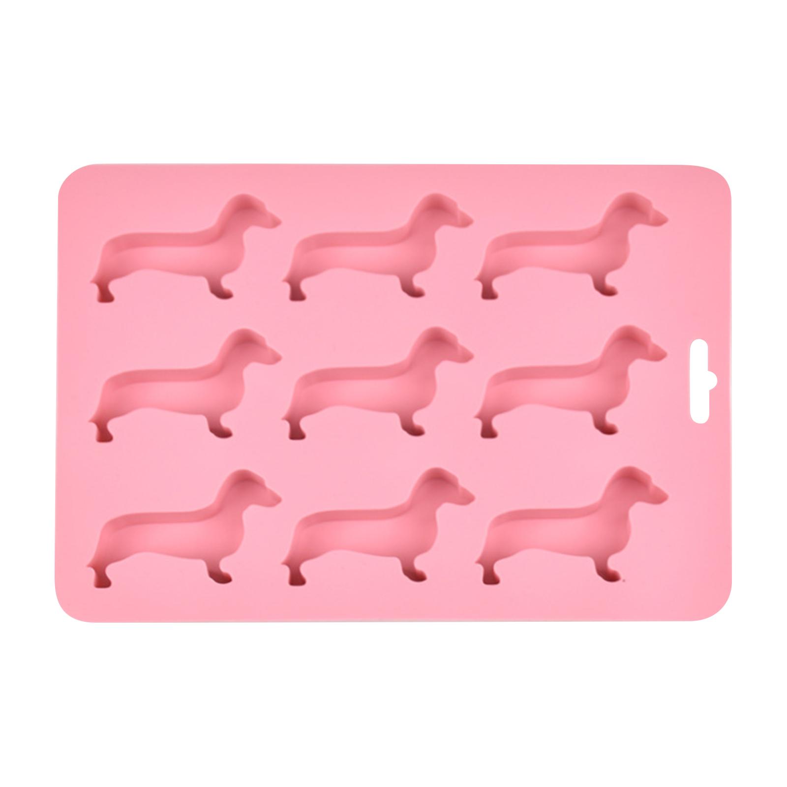 

Мультяшная форма для льда в виде собаки, 1 шт., Креативная силиконовая форма для льда в дизайне таксы, Формы для льда, Поддоны для льда для морозильной камеры, Многофункциональная форма для шоколада One Size розовый