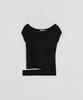 Loutaideu Hem Slit Boatneck Knit [Black]