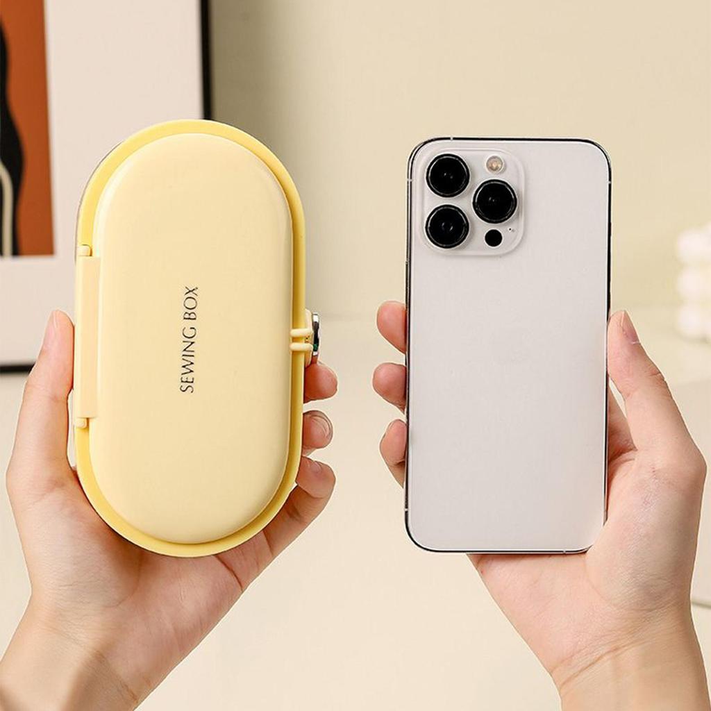 Sewing Kit Basic 21 Piece Portable Stitching Supplies with Storage Box Small Sewing Kit for Travel Men Women Youth Mom Grandma