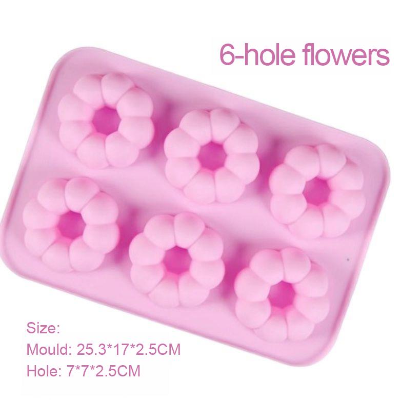 Silicone Donut Maker 3D DIY Baking Pastry Cookie Chocolate Round Molds Muffin Cake Mould Dessert Handmade Kitchen Cooking Tools 1