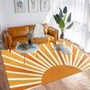 Boho Rainbow Sunshine Living Room Area Rug Large Area Non-slip Carpet Home Decor Carpet Suitable for Living Room and Bedroom