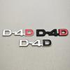3D Metal Logo D4D Glossy Chrome Emblem Badge Decals Car Sticker For Toyota Camry Highlander Yaris Corolla avensis hilux Etc