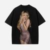 Unisex Cotton Graphic Tee Streetwear Short Sleeve T-Shirt Fall Youth Casual Wear
