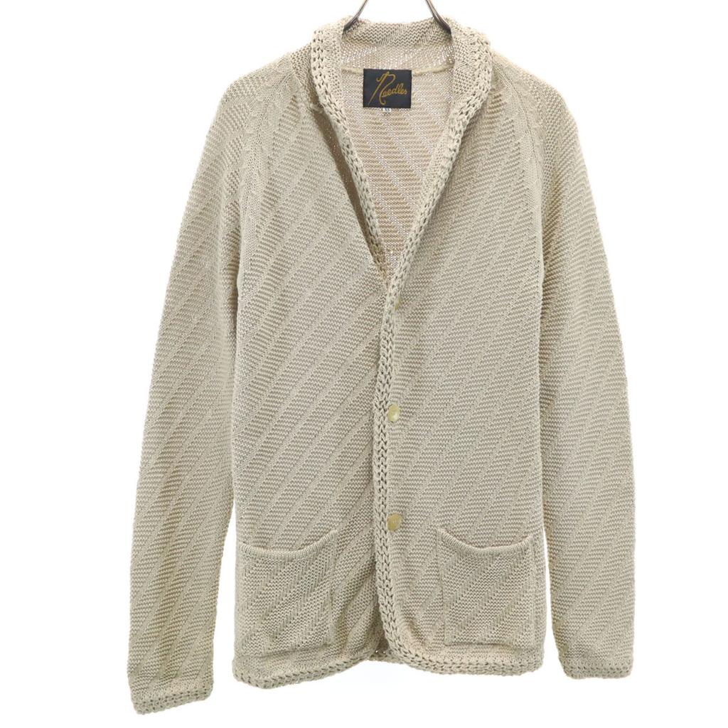 Needles Made In Japan Long Sleeve Cardigan XS Beige Men's Used