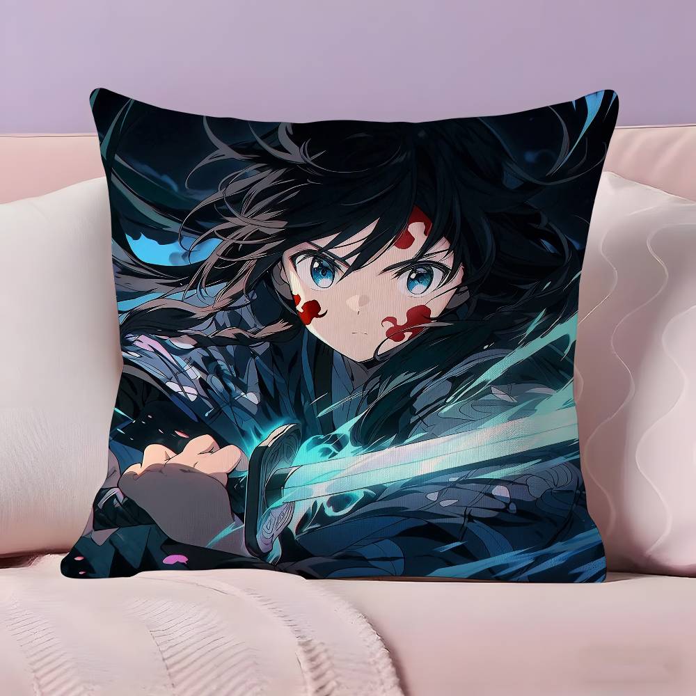 Hot Anime D-Demon-S Slayer Pillow Case Pillowcase Ultra Soft Skin Friendly Fabric Cloud Like Comfort & Concealed Zipper