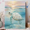 5D Round Pearl Painting Kit Ocean Sea Turtle Pattern DIY Handmade Rhinestone Art Home Interior Decor Gift