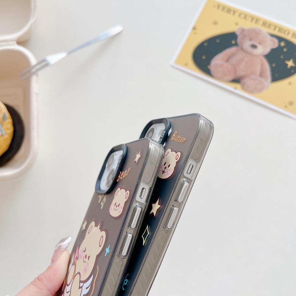 Laser Amor Bär Silikonhülle für Xiaomi Redmi Note 12 11 Samsung A54 A24 A14 Oppo A78 A58 A38 Tecno Spark 10 30C Funda Bemalte Hülle Weiche TPU Bumper