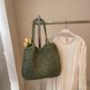 Bohemian Straw Shoulder Bag Breathable Summer Beach Bag Leisure Weave Tote Bag  Women