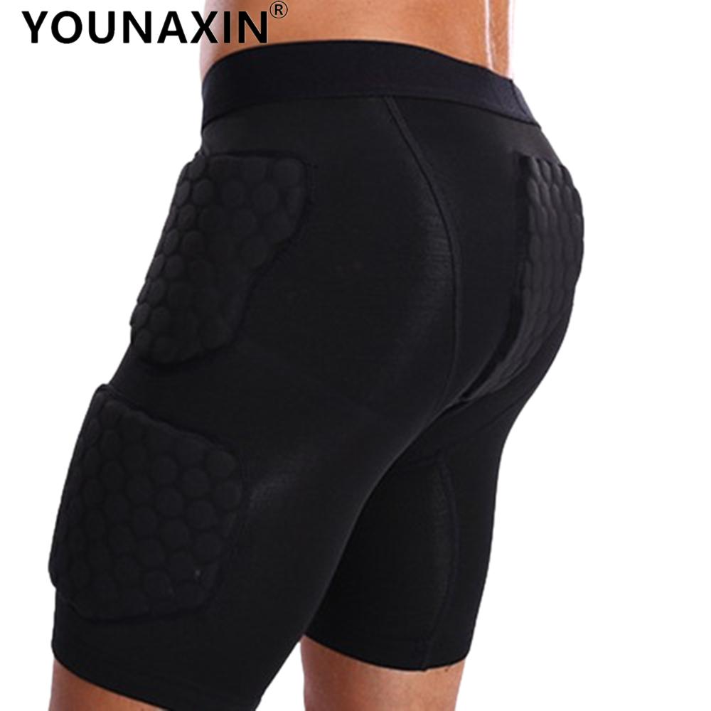 Unisex Svarta Basketshorts Fotboll Cykling Sportunderdel Anti-kollision Andningsbara Elastiska Shorts M L XL 2XL 3XL