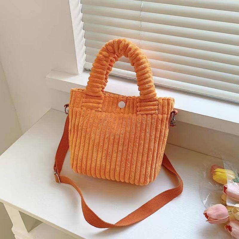 Women's bag corduroy new handbag fashionable sweet shoulder messenger bag