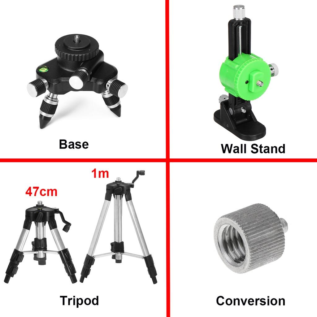 AC 100-240V 12 Lines Self-Leveling 3D Laser Level 360 Horizontal And Vertical Powerful Green Laser Beam Line Laser Level with Bracket/Tripod