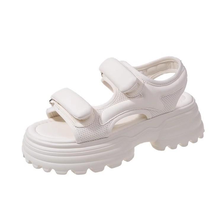 Sports Sandals Women 2025 New Internet Celebrity Muffin with Velcro Casual Wear Velcro Beach Shoes Women