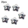 Metallic Star Charms 16mm Electroplated Flatback Stars Five-Pointed Star Charms for DIY Mobile Phone Cases Jewelry Making Hairpins Craft Supplies