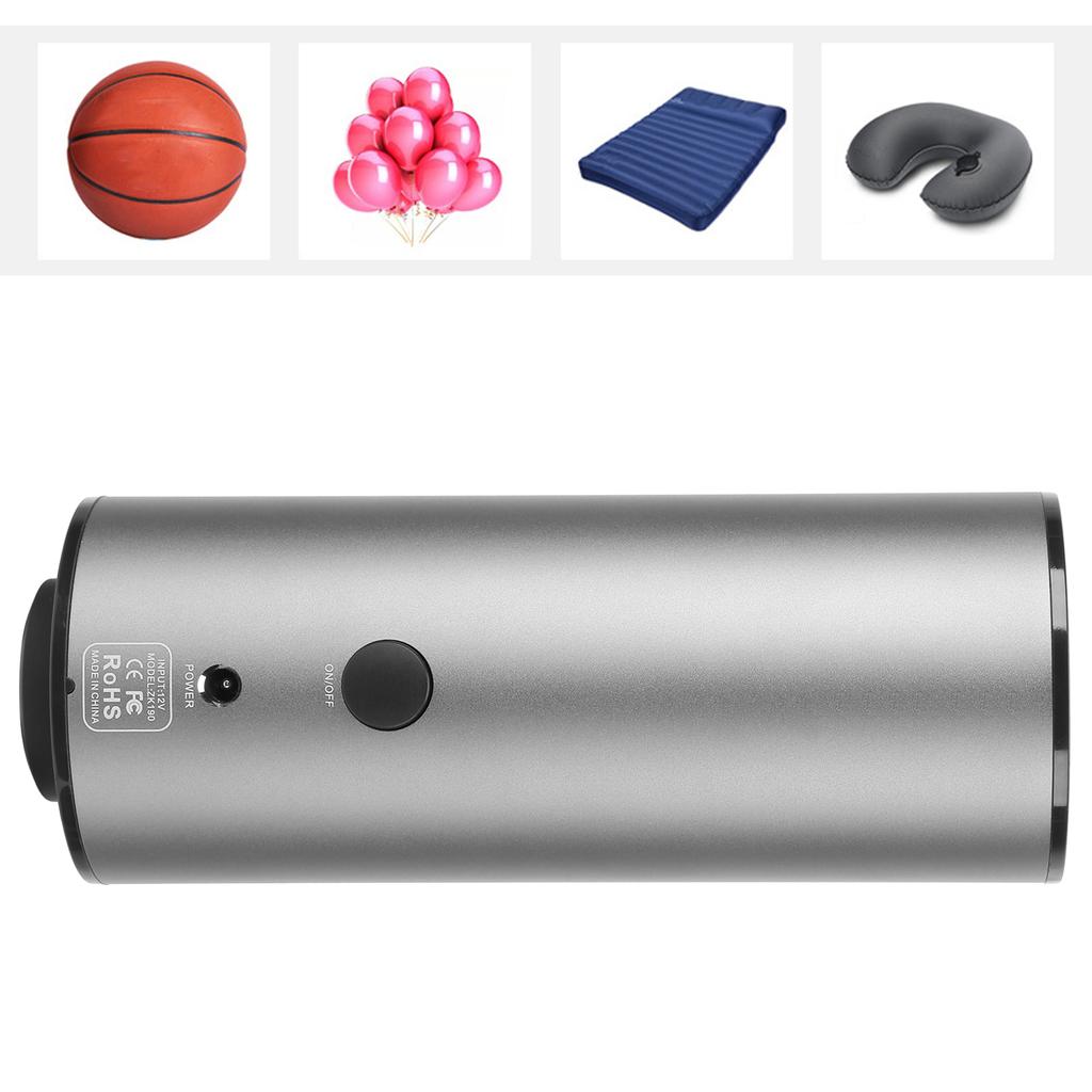 Electric Air Vacuum Machine Inflation Sucking Pump for Clothes Food Bag Silver