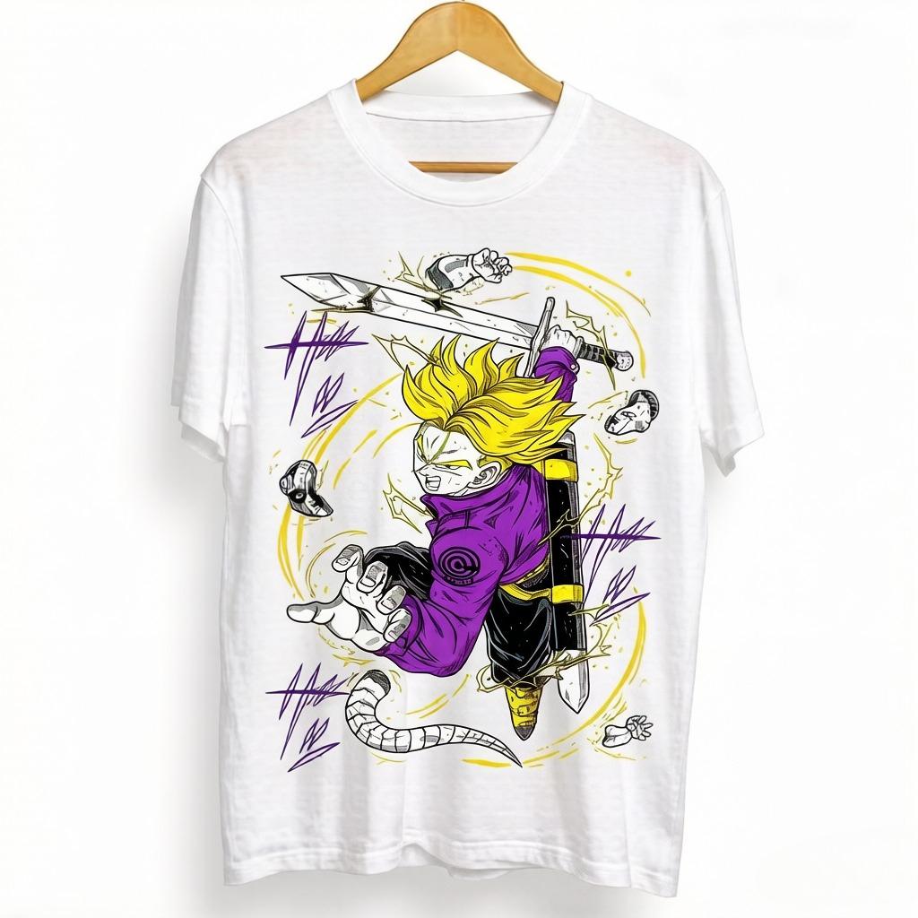 2026 Summer Dragon Ball Cotton Print TShirt New Unisexs Anime Print Style Comfortable and Casual