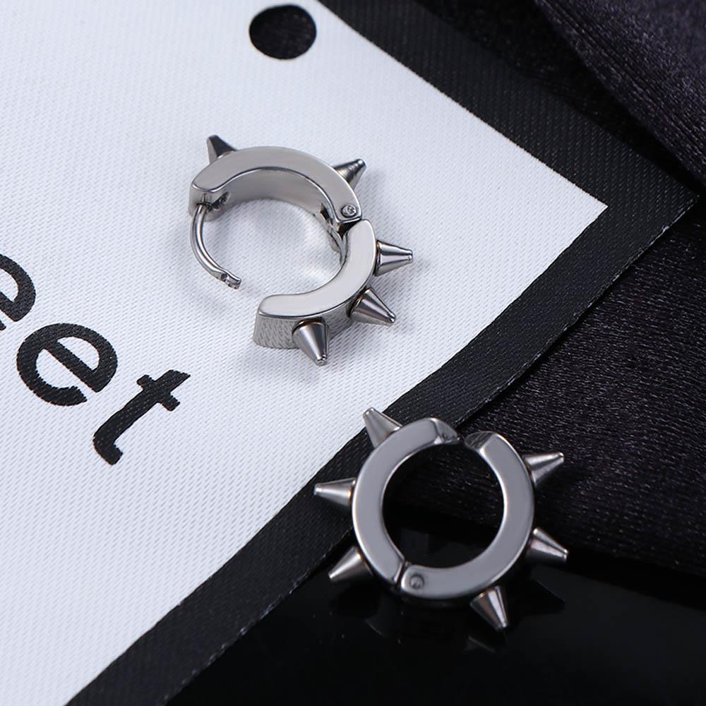 Jewelry Cartilage Ear Cuff Women Men Earrings Punk Rivets Ear Clip Stud Earrings Clip Earrings