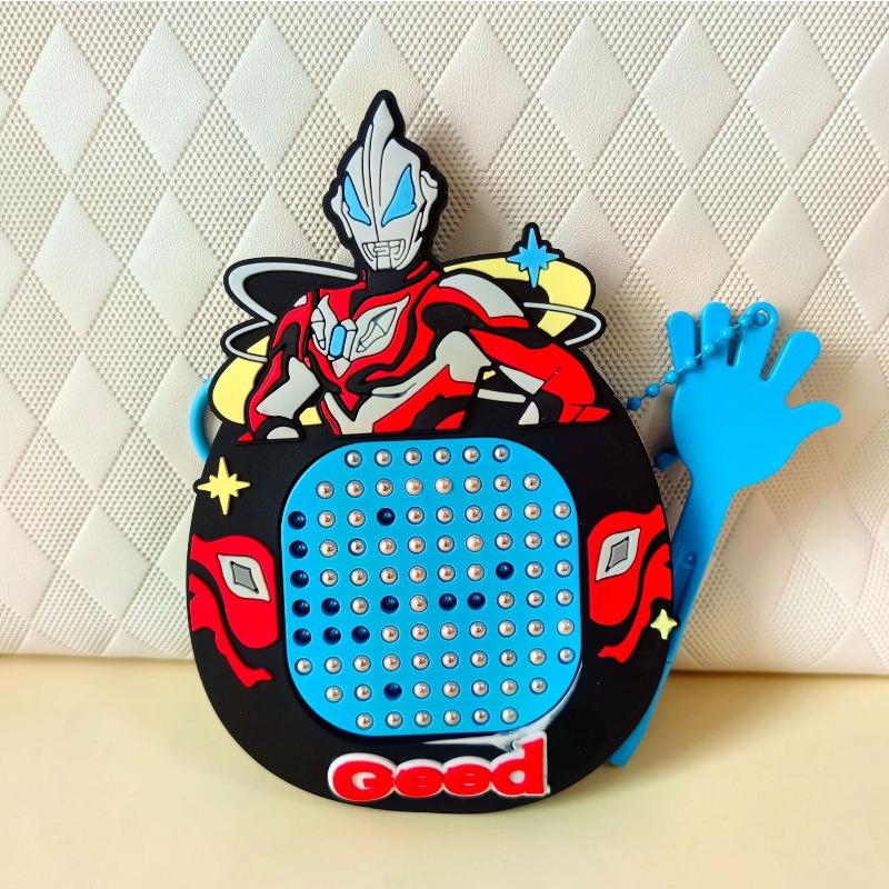 Unzip Magnetic Steel Ball Drawing Board Keychain Cute Schoolbag Pendant Car Key Chain Gift Magnetic Drawing Board