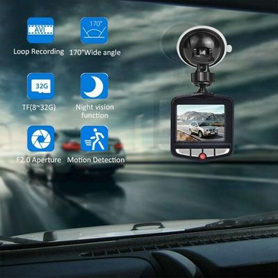 2.4INÇ Araba DVR 1080P Arabalar için Dash Kamera Araç Kaydedici Video Ön Kamera Dash Kamera Gece Görüş Araba Aksesuarları