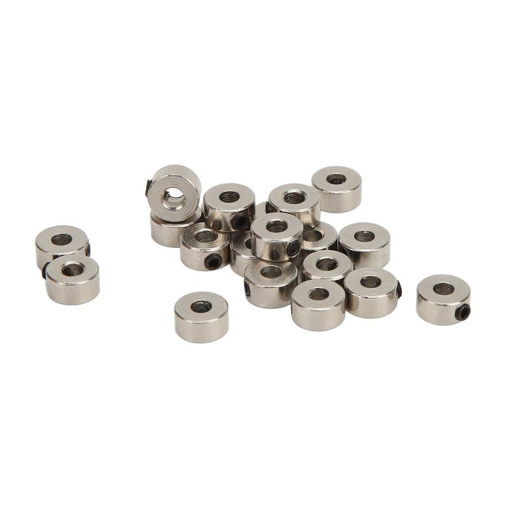 20Pcs RC Plane Landing Gear Stopper Set Wheel Collar 3.1mm Stainless Steel Exquisite Craftsmanship