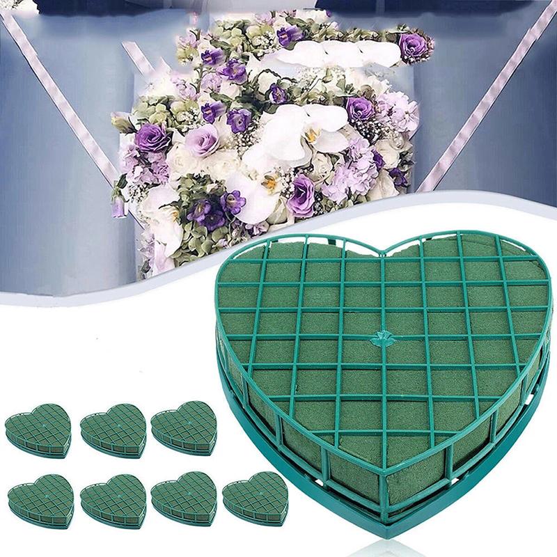 Heart Shape Foam Sucker For Fresh Flowers Decor Props Party Wedding Supplies