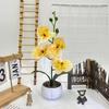 Artificial Plastic Phalaenopsis Flower Bonsai For Event Decoration Home Styling
