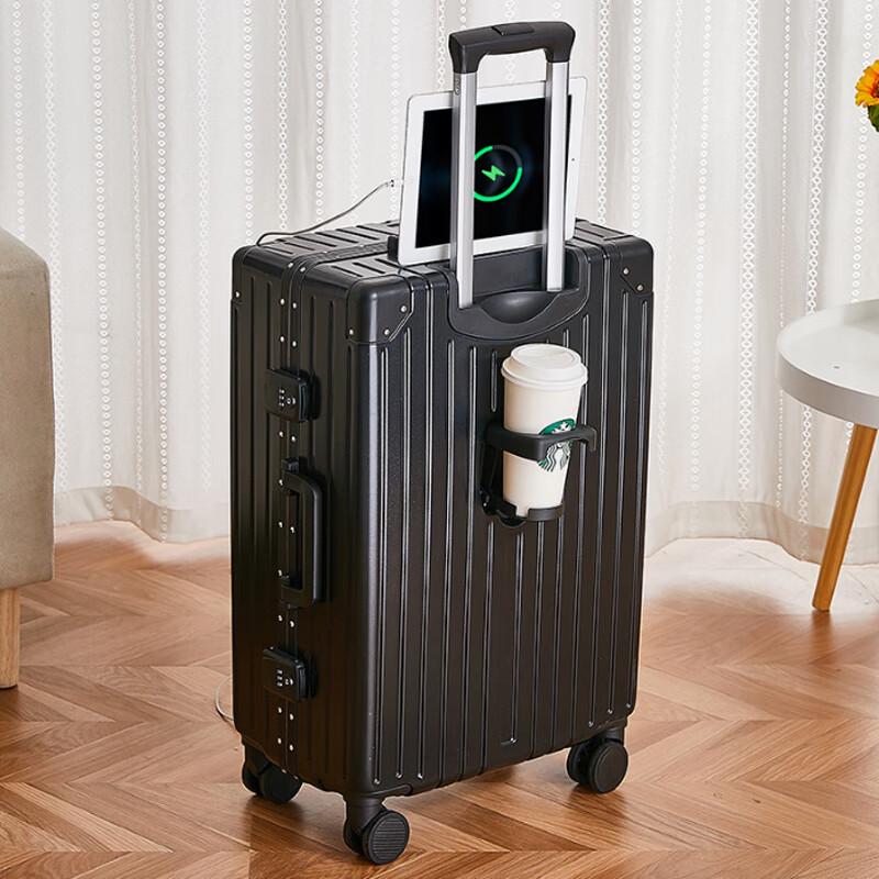 Longpin 24-inch Aluminum Frame Hardshell Spinner Luggage