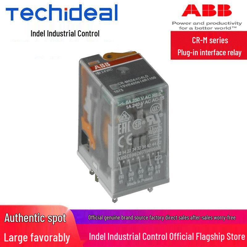 

ABB CR-M Series Intermediate Relay: CR-M024AC4L/CR-M024DC2L/CR-M024DC4 DC4