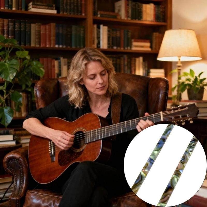 Elegant Guitar Shell Inlay Binding Decoration for Enhances Visual Appeal and Premium Material Durability